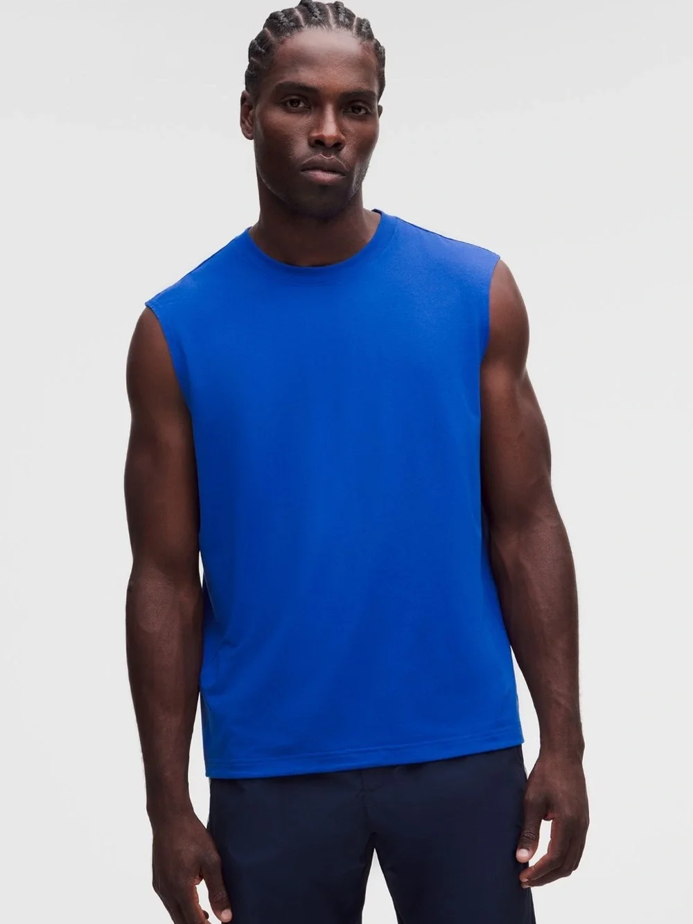 LULULEMON EasySet Training Sleeveless Shirt Beach Ball Blue Men’s Size XXL